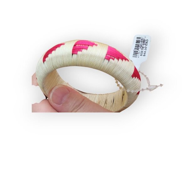 Anthropologie Rattan Woven Bangle Bracelet - Picture 6 of 10